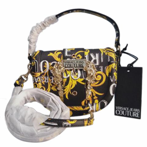 Versace Jeans Couture Women's Baroque Patent Crossbody Bag