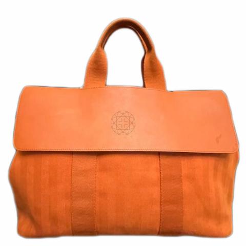 Auth KNK01 Hermes Valparaiso GM Tote Bag ▢K with Pouch and Tags