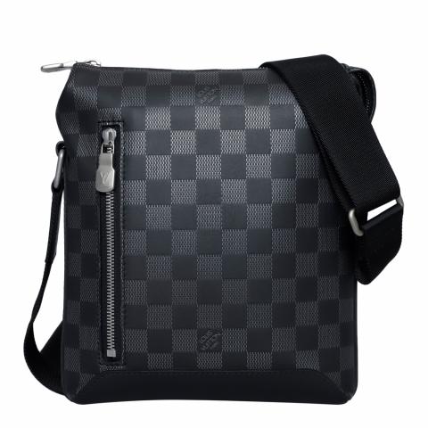 Louis Vuitton - Damier Infini Leather Messenger BB - Black