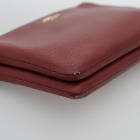 Shop Double Zip Wallet Brown Red by Beams+ ▶️ Meadow