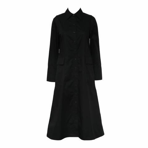 Sell COS Oversized Pocket Long Sleeve Shirt Dress - Black | HuntStreet.com