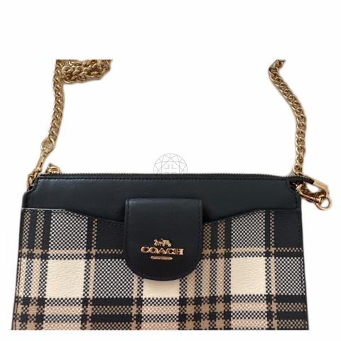 Coach Poppy Crossbody with Garden Plaid Print