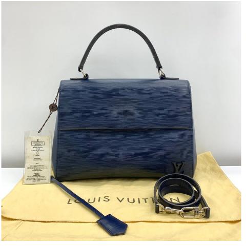 Louis Vuitton Indigo EPI Leather Cluny mm Bag