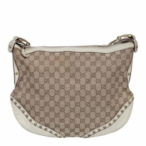 Sell Gucci GG Pelham Studded Shoulder Bag Beige Off White