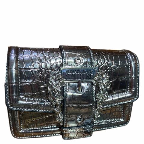 Versace jeans mock on sale croc silver handbag