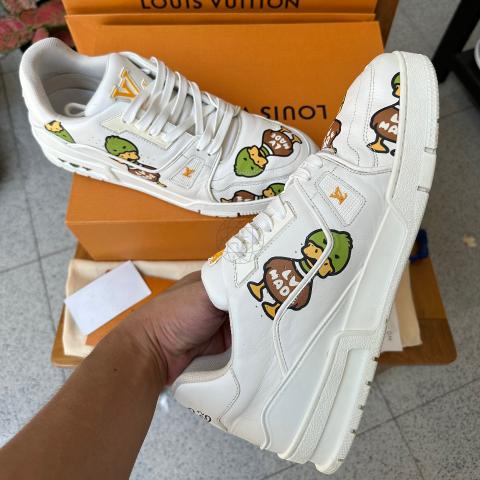 Louis Vuitton x Nigo Duck Trainer Sneakers - White Sneakers, Shoes