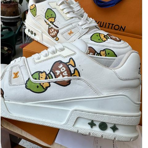 NIGO X MADE Trainer Duck Graffiti Sneaker Low Heart Casual Shoes White  Women Trainers Sneakers From Minlaicai, $113.98