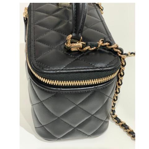 Sell Chanel Vanity Bag with Top Handle - Black | HuntStreet.com