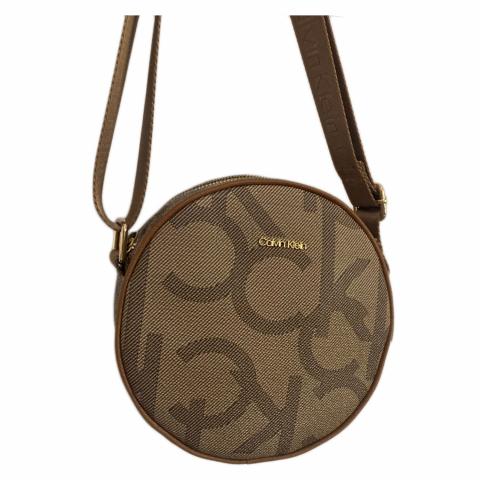 Calvin klein round signature best sale crossbody