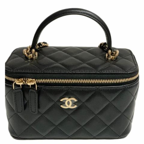 全国送料無料 Bag Vanity Chanel Sell with HuntStreet.com | Black - Handle Top アイドルグッズ
