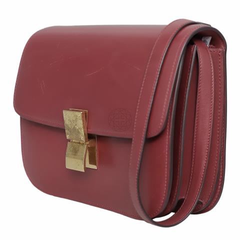 Celine box bag online red