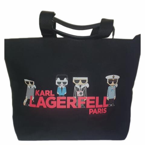 Sell Karl Lagerfeld Kristen Canvas Tote Bag Black HuntStreet