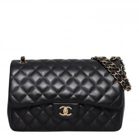 Chanel Clear Patchwork Classic Flap SHW Chain Bag