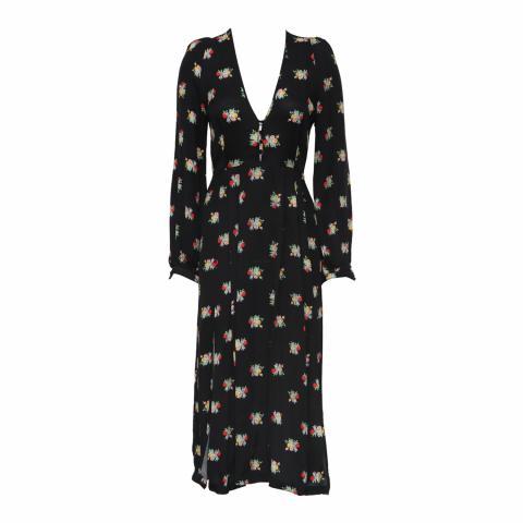 Sell Alice McCall Double Slit Floral Dress - Black | HuntStreet.com
