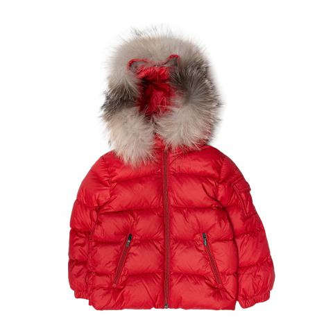 Kids red sale moncler coat