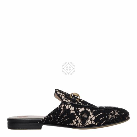 Gucci princetown 2025 lace mule