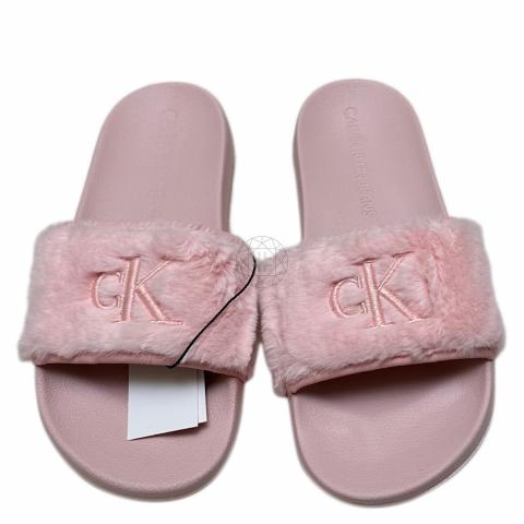 Calvin klein sliders discount pink