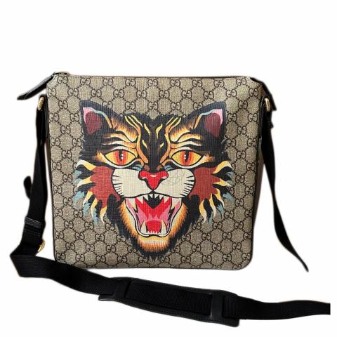 Gucci angry cat hot sale messenger bag