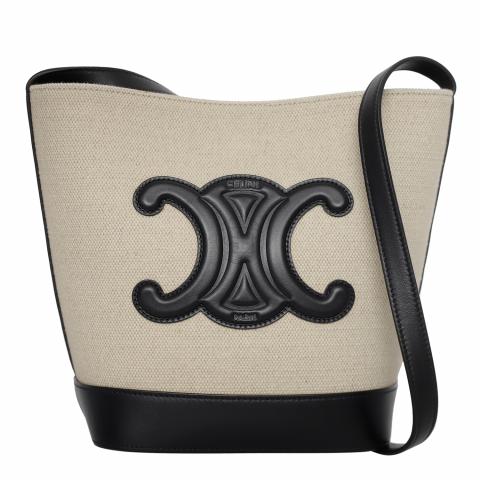 SMALL BUCKET IN TRIOMPHE CANVAS AND CALFSKIN｜TikTok Search