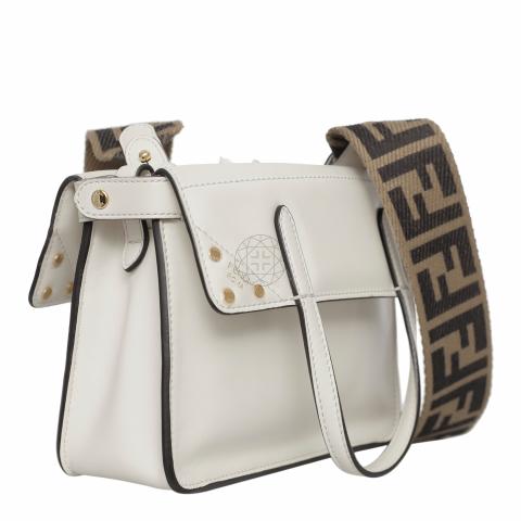 Sell Fendi Mini Flip Tote Bag White HuntStreet