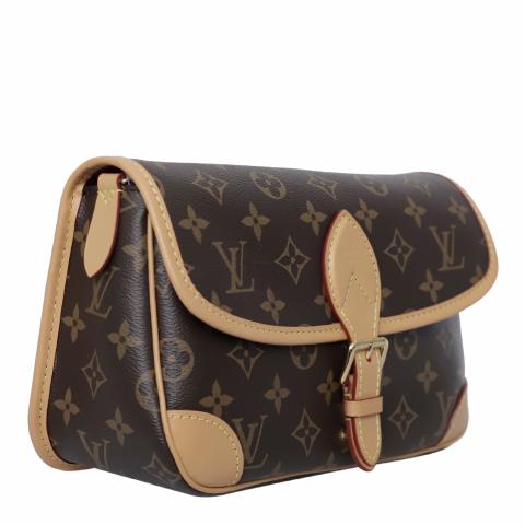 Diane leather crossbody bag Louis Vuitton Brown in Leather - 38020315