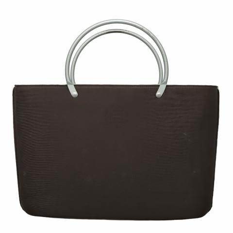 Sell Chanel Vintage Metal Handle Tote Bag - Brown