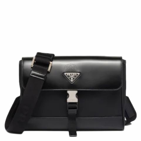 Prada mens messenger bag sale hot sale