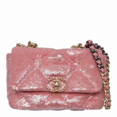 Chanel pink clearance sequin bag