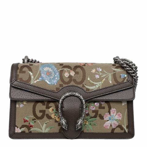 Gucci embroidered shoulder online bag