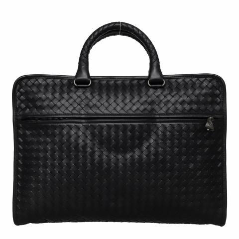 Nero intrecciato clearance briefcase