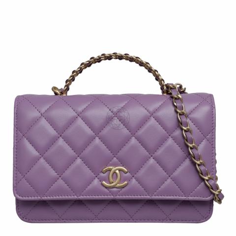 Chanel wallet discount on chain purple