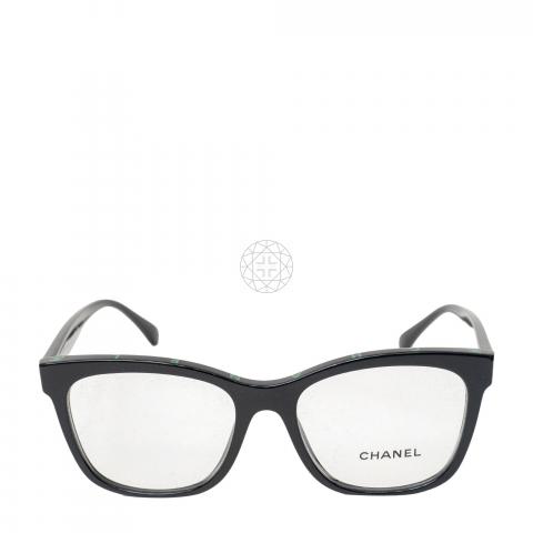 Sell Chanel Square Acetate Eyeglasses 3392/53 in Black/Green