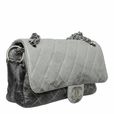 Chanel Melrose Degrade Flap Bag - Black Shoulder Bags, Handbags - CHA93013