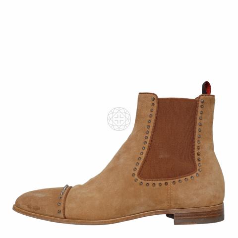 Studded suede chelsea outlet boots