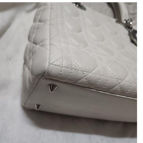 Sell Christian Dior Medium Lady Dior Bag White