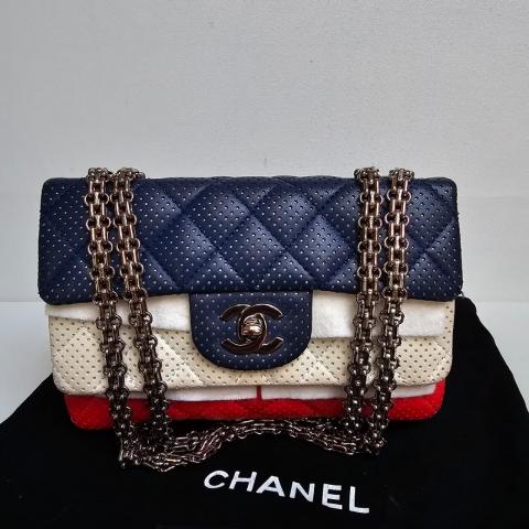 Red white and deals blue chanel bag