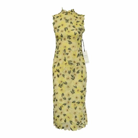 green emerald velvet dress Erdem