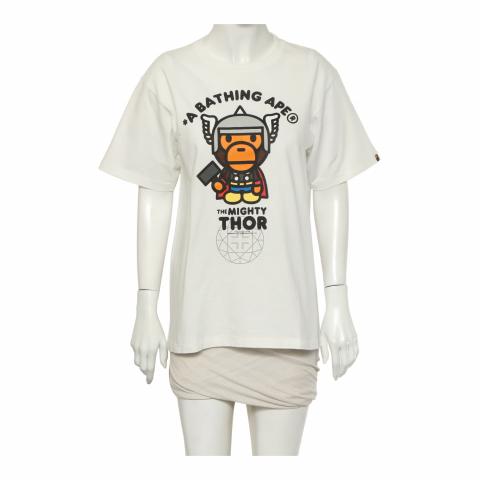 Sell A Bathing Ape x Marvel Comics Printed T-Shirt - White