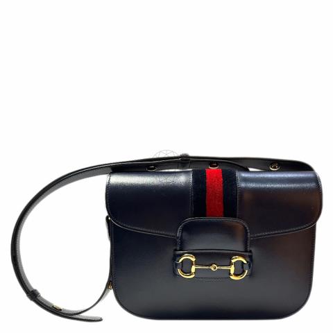 Sell Gucci 1955 Horsebit Shoulder Bag with Velvet Trim Blue/Navy