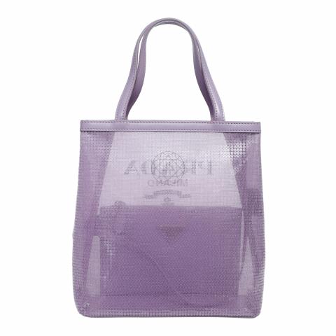 Sell Prada Small Sequin Mesh Tote Bag - Purple | HuntStreet.com