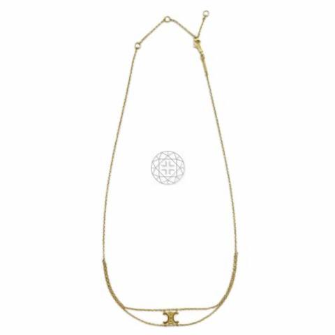 CELINE Paris Arc De Triomphe Gold Pendant Charm Necklace Signed Vintage EXC  | eBay