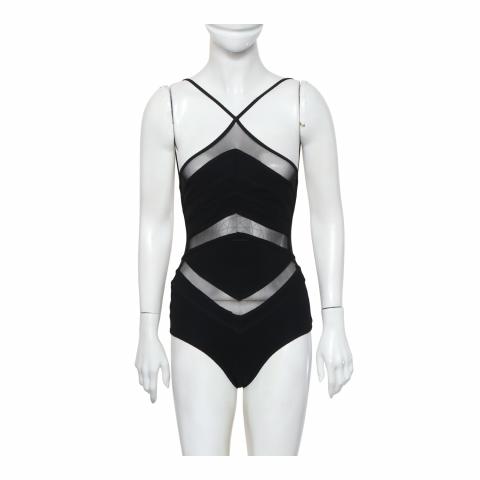 Sell Zimmermann Mesh Panel Swimsuit Black