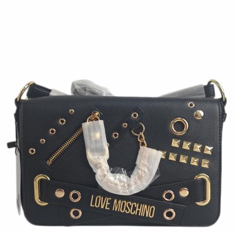 Sell Love Moschino Studded Shoulder Bag Black HuntStreet