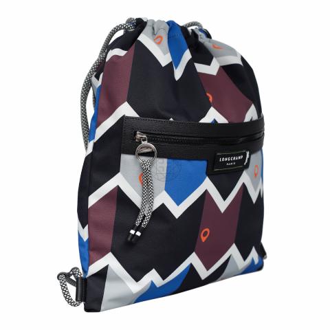 Sell Longchamp Printed Drawstring Backpack Multicolor