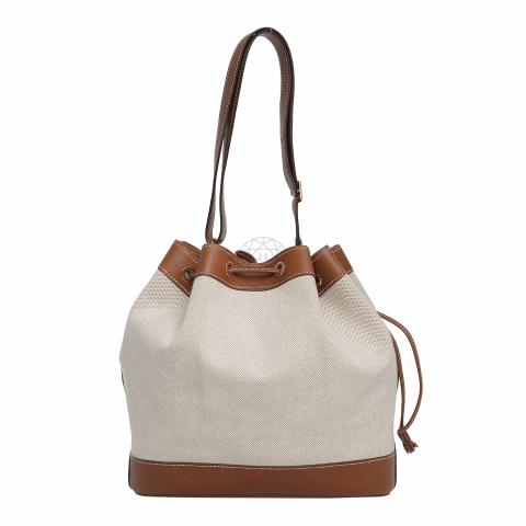 Hermes canvas 2025 bucket bag