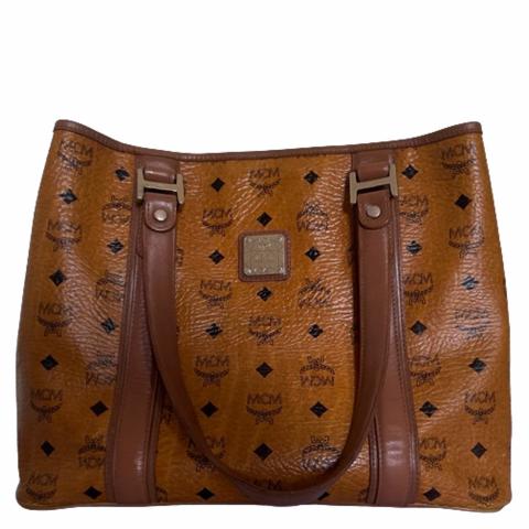 Mcm on sale cognac tote