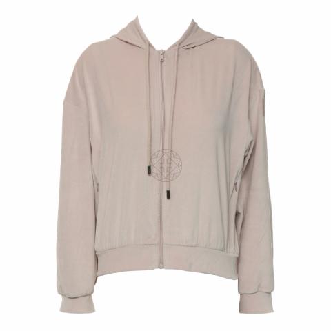 Sell Alo Yoga Velvet Zip Up Jacket Dusty Pink HuntStreet