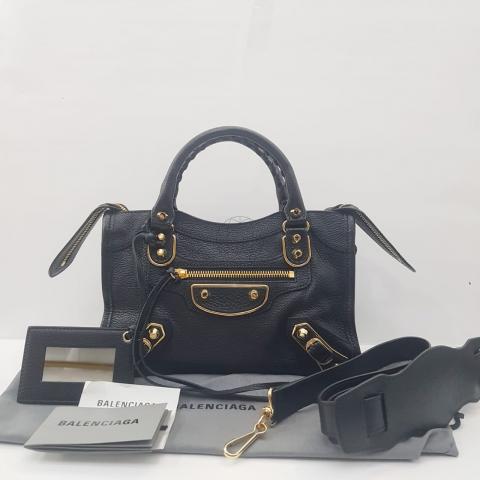 Balenciaga mini best sale city edge black