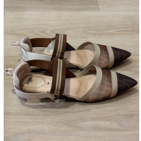 Sell Fendi Colibri Slingback Flats Brown
