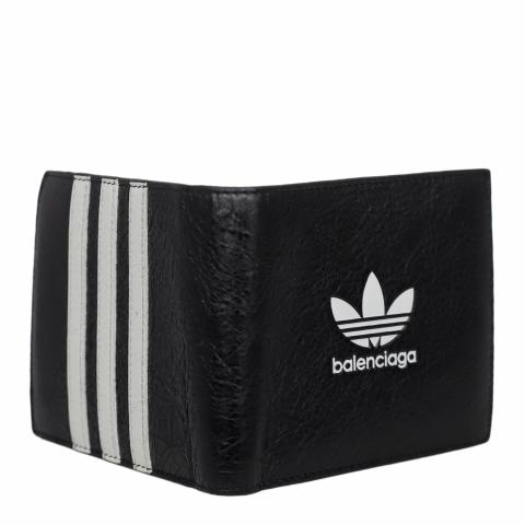 Sell Balenciaga x Adidas Embroidered Bifold Wallet - Black/White |  HuntStreet.com